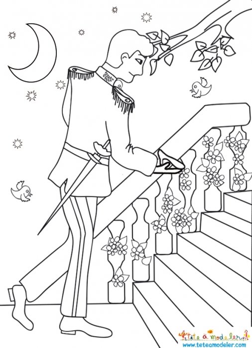 Le prince et la pantoufle de Cendrillon