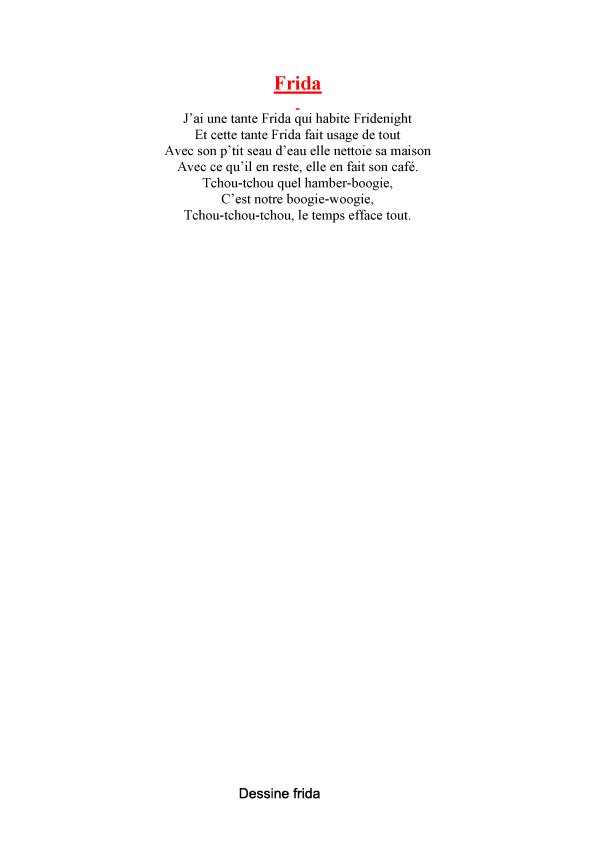 texte de la chanson - frida
