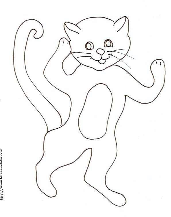 Coloriage du chat mignon
