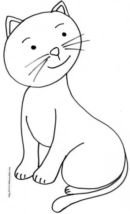 Coloriage enfant : coloriage petit chat