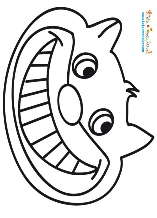Coloriage du chat d'Alice