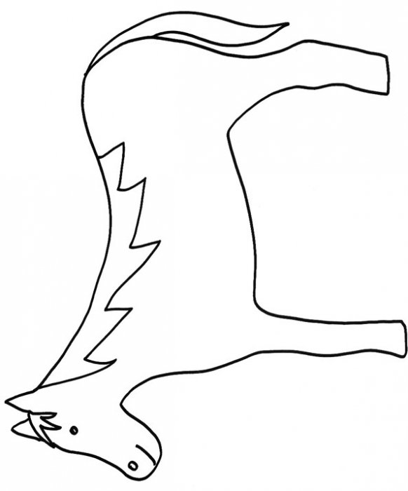 coloriage d'un cheval 3