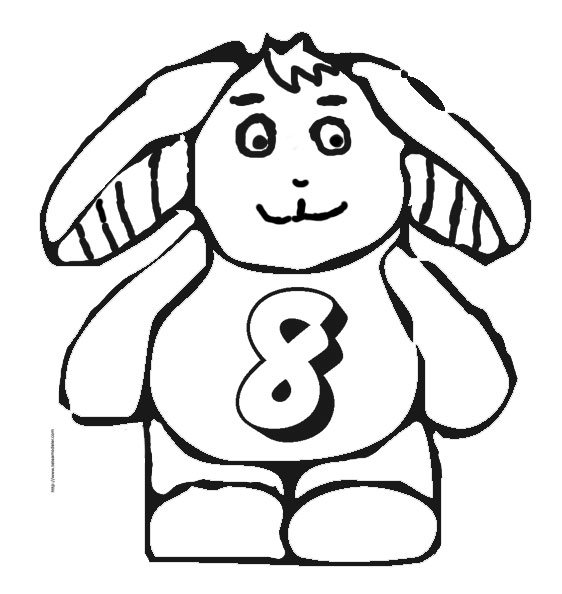 Coloriage chiffre 8