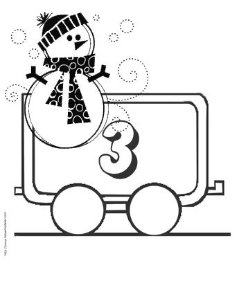 coloriage chiffre 3
