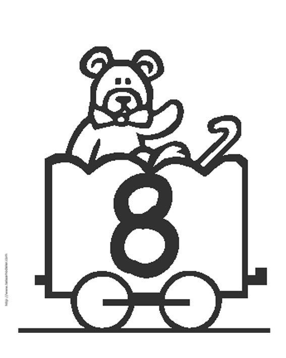 coloriage chiffre 8
