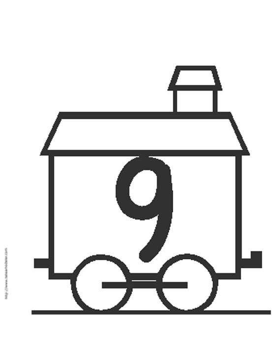 coloriage chiffre 9
