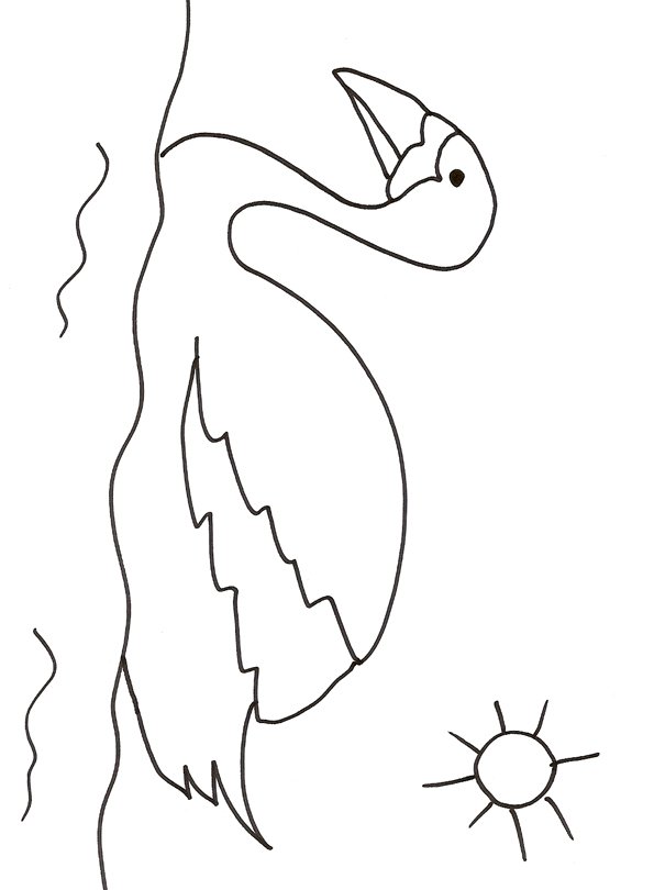 coloriage d'un Cygne 
