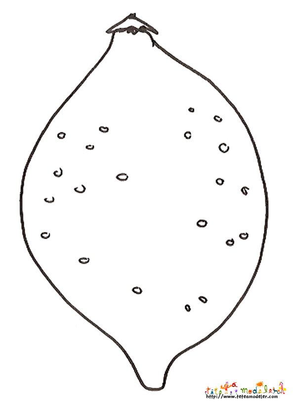 coloriage citron
