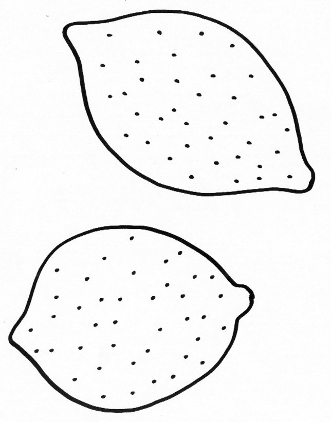 coloriage de citron
