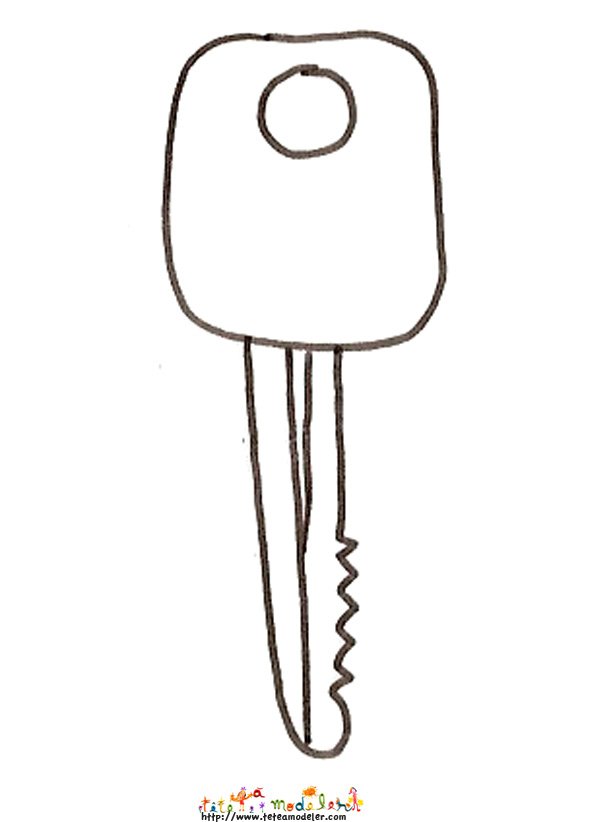 coloriage cl&eacute;
