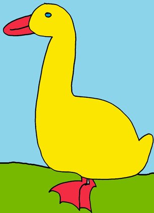 grand canard colori&eacute;

