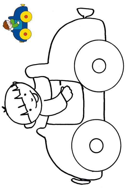 coloriage avec mod&egrave;le voiture
