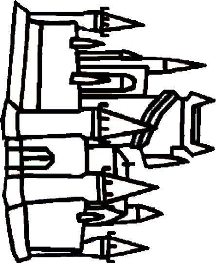 dessin du chateau &agrave; la grande tour
