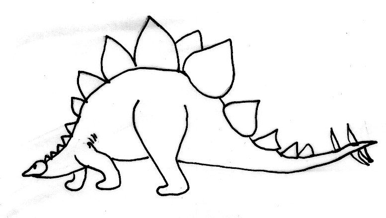 Coloriage dinosaures 12
