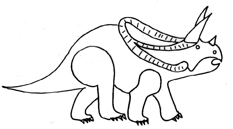 Coloriage dinosaures 3
