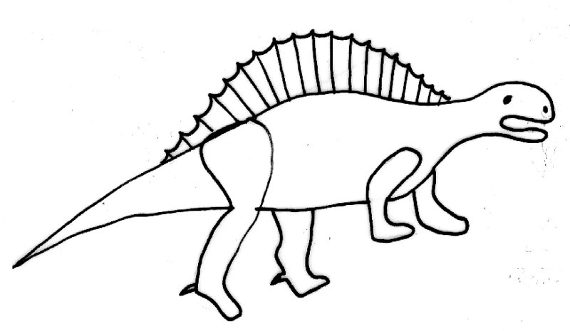 Coloriage dinosaures 6
