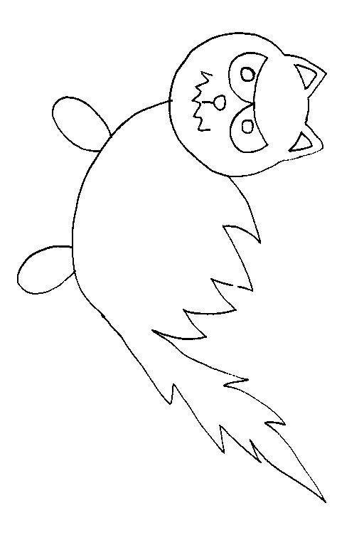Coloriages de chat d' halloween
