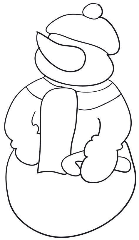 Mod&egrave;le du bonhomme neige de lisa
