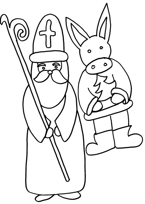coloriage saint nicolas
