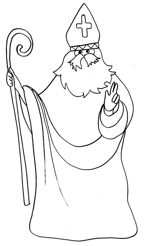 coloriage saint nicolas
