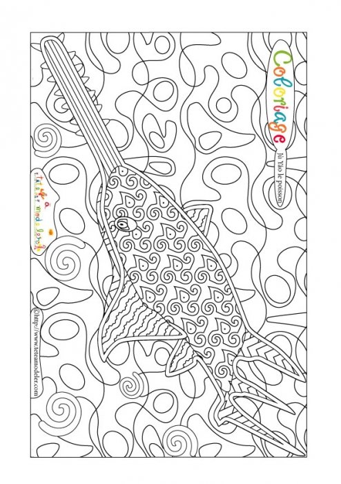 Coloriage Jù Yáo le poisson
