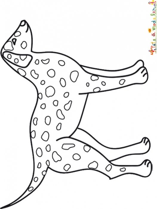 Coloriage d'un chien dalmatien