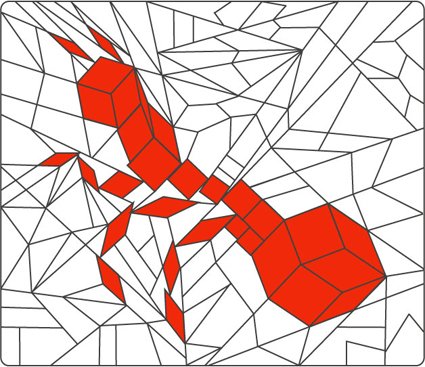 Solution du Jeu de coloriage géométrique : animal n°1