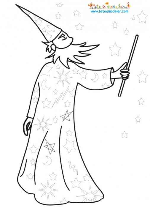 Coloriage de Merlin