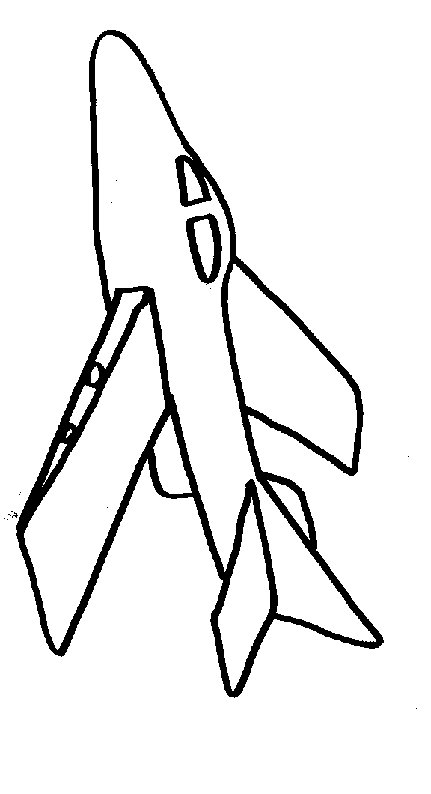 coloriage d'un avion dessin 2
