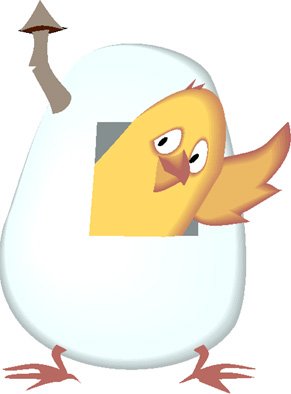 Imprimer le poussin pour la course aux photos