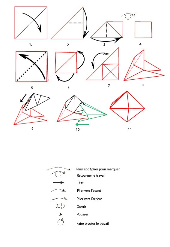 croquis origami
