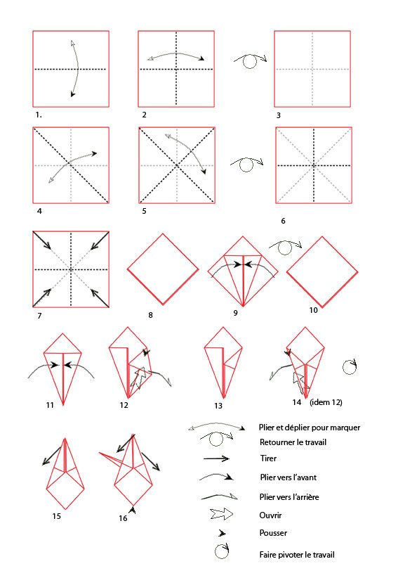 croquis origami 
