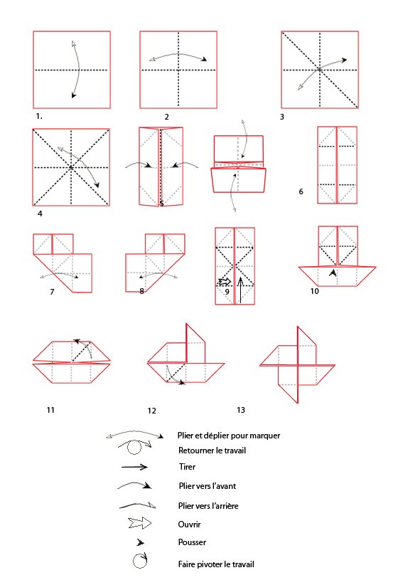 croquis origami 
