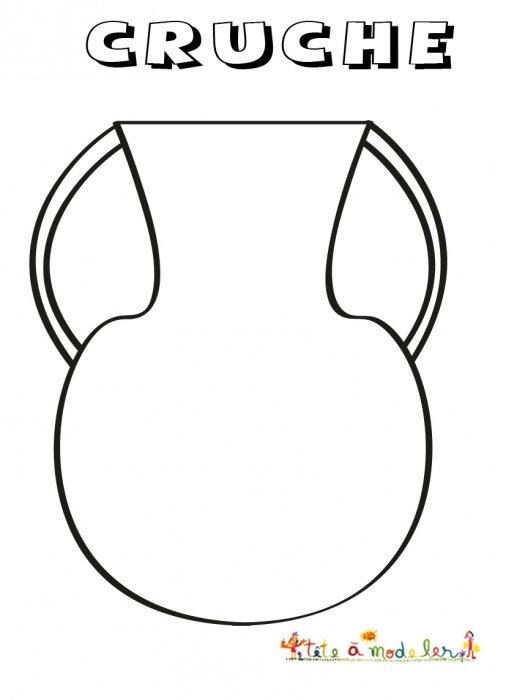 Coloriage d'une cruche