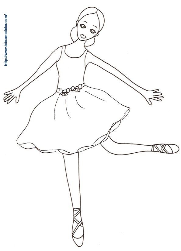 Coloriage danseuse
