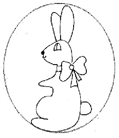 Decors de fen&ecirc;tre  P&acirc;ques lapin