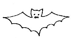Panier d'Halloween chauve souris
