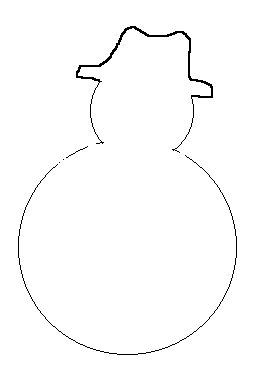 Imprimer le modèle de décors de fenêtre bonhomme chapeau