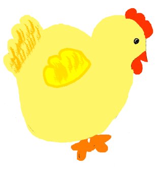 D&eacute;corations de P&acirc;ques poule &agrave; d&eacute;couper