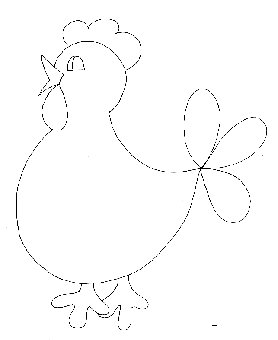 D&eacute;corations de P&acirc;ques motif petite poule
