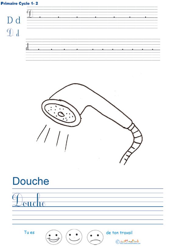 Exercice d'&eacute;criture sur la ch&egrave;vre
