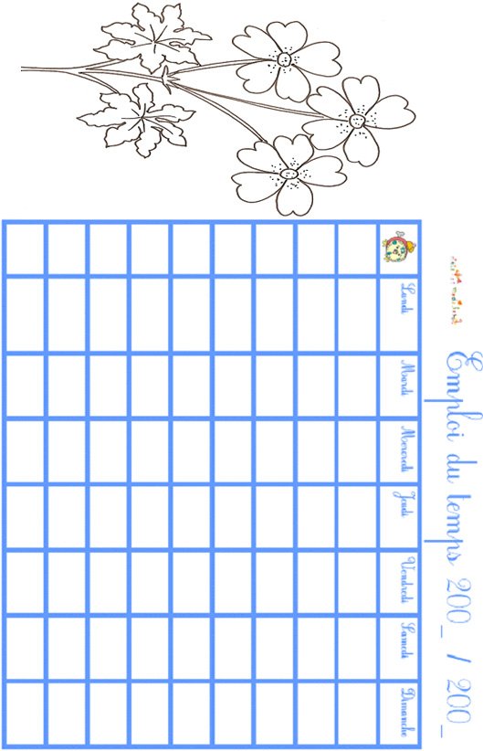 emploi du temps geranium

