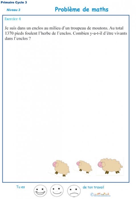 Imprimer le problème 4 : le troupeau de moutons 