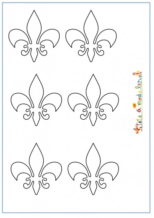 Fleurs de lys pour couronne de roi 2