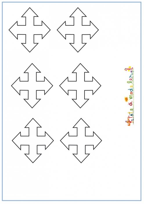 Imprimer des croix 3 pour couronne de roi
