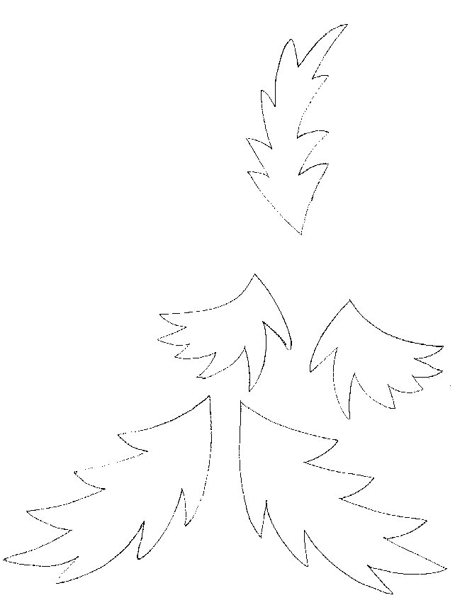 Mod&egrave;le de feuilles pour elfe des bois
