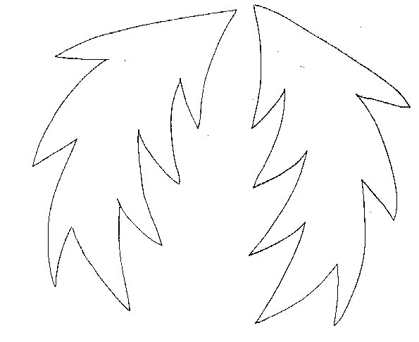 Mod&egrave;le feuilles pour le diad&egrave;me d'elfe
