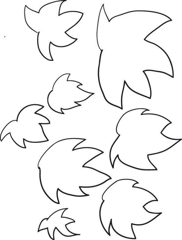 mod&egrave;le de feuilles de vigne
