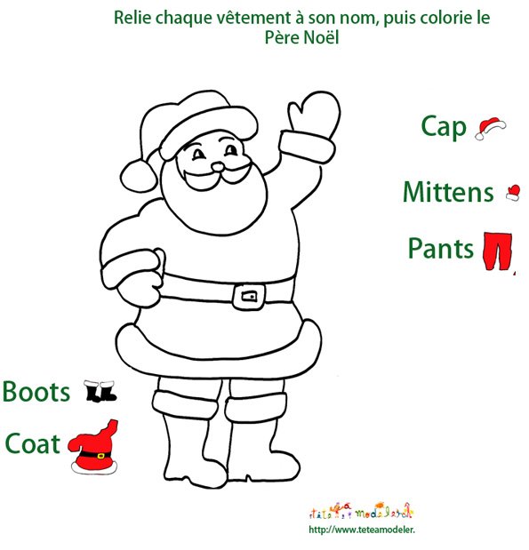 jeu des habits du Pere Noel