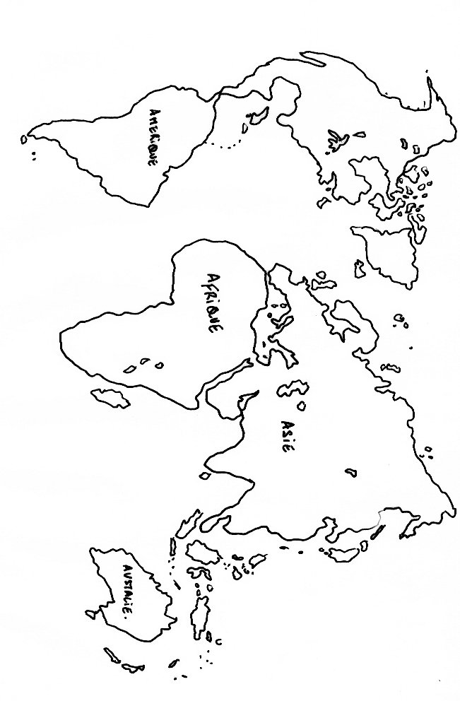 Carte pour illustrer le livre sur les girafes
